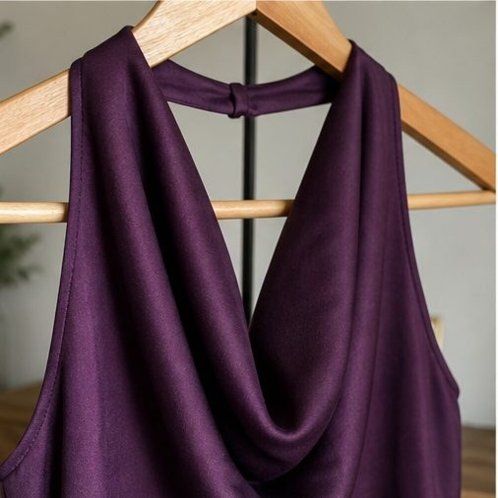 Mauve Ruffle Blouse - Picture 4 of 6